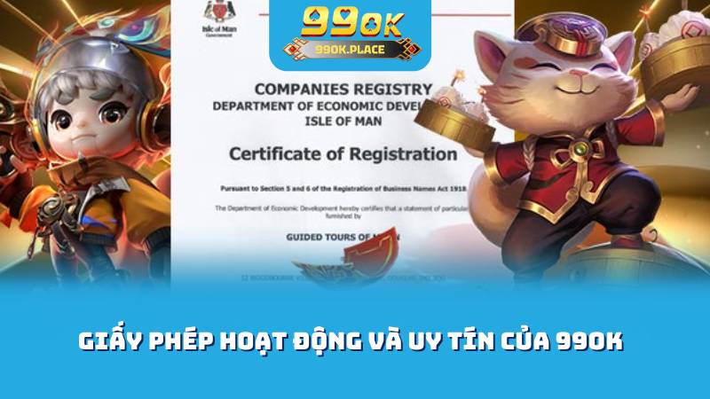 Giấy phép hoạt động và uy tín của 99ok